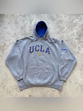 Vintage UCLA University Of California Los Angeles Sewn Grey Pullover Hoodie